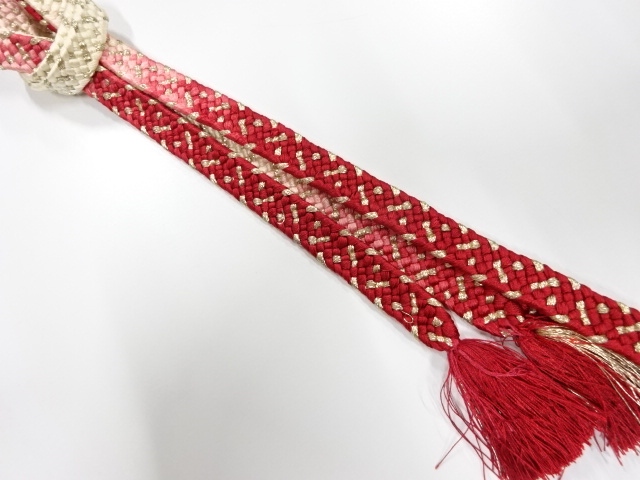 正絹　手組帯締め